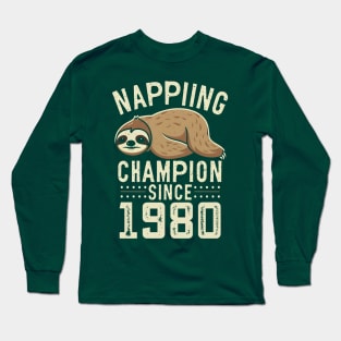 Napping champion since 1990 Long Sleeve T-Shirt